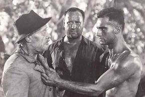 Helmut Dantine, Vladimir Sokoloff, and George Tobias in Passage to Marseille (1944)