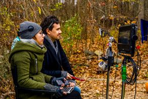 Erik Peter Carlson on the set of A Fairy Tale After All.