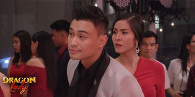 Julie Lee and Edgar Allan Guzman in Dragon Lady: Hail Queen Scarlet (2019)