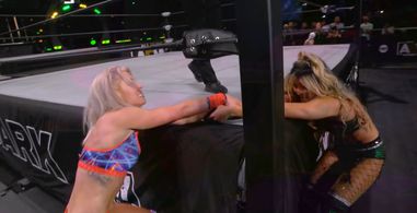 Rachel Kelvington and Taynara Melo in AEW Dark: Elevation (2021)