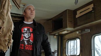 Miles explores abandoned camper