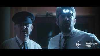 With fellow actor Ray Crofter on another Production Attic shoot (2015)