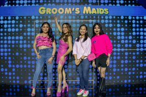 Xilhouete, Joji Alonso, Jervi Li, and Iyah Mina in Family Feud Philippines (2022)