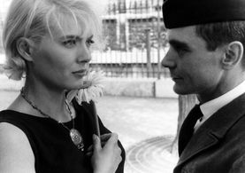 Antoine Bourseiller and Corinne Marchand in Cléo from 5 to 7 (1962)