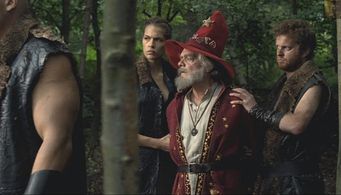 David Jason and Pia Mechler in The Color of Magic (2008)