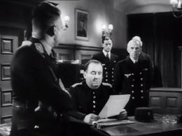 Ivor Barnard and Esmond Knight in The Silver Fleet (1943)