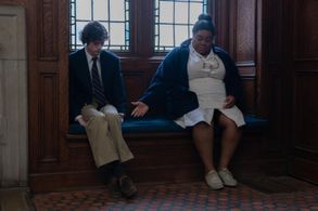Dominic Sessa and Da'Vine Joy Randolph in The Holdovers (2023)