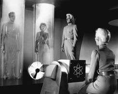 Faith Domergue, Jeff Morrow, and Rex Reason in This Island Earth (1955)