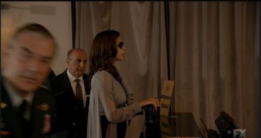 Joseph Long, Chris Noth, and Moran Atias in Tyrant (2014)