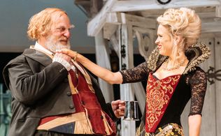 Still of Beth Cordingly and David Troughton, Merry Wives of Windsor (2018)