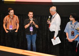Samuel Vargas representing the short film “As I Promised You” at the 25th annual OUTShine LGBTQ+ Film Festival, Miami Ed