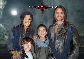 With Sanctuary onset family: Scott Mcneil (Birot),Luvia Petersen (Narra),Valin Shinyei Biza). Alex in the role of Lino