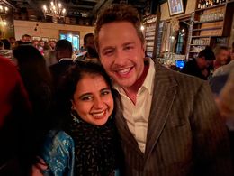 Mahira Kakkar and Josh Dallas at wrap party for Manifest
