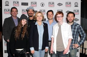 Robin Swicord, Josh Welsh, Rich Delia, Asher Goldstein, Destin Daniel Cretton, Kaitlyn Dever, and Alex Calloway at an ev