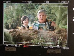 Isaiah filming a National IHOP commercial (1 version English, 1 version Spanish)