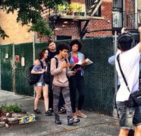 Filming Evil Rising, Myself and Jame J. Crawley, Savion Smith and Tamyoko Vassel