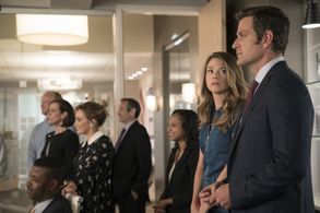 Hilary Duff, Peter Hermann, Miriam Shor, and Sutton Foster in Younger (2015)