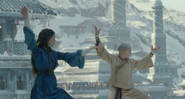 Nicola Peltz Beckham and Noah Ringer in The Last Airbender (2010)