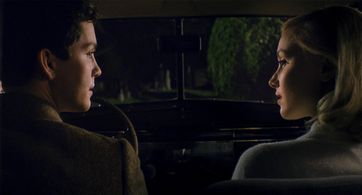 Sarah Gadon and Logan Lerman in Indignation (2016)