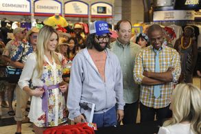 Jane Krakowski, Judah Friedlander, John Lutz, Keith Powell, and Katrina Bowden in 30 Rock (2006)