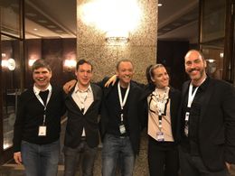 Marco von Moos, Daniel Laufer, O'Neil Bürgi, Thomas Grampp, and Julia Salome Nauer at an event for Cat Noir (2018)