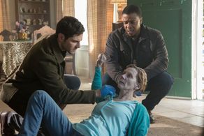 Russell Hornsby, David Giuntoli, and Lorraine Bahr in Grimm (2011)