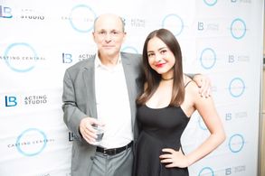 Alexandria Benoit and Lewis Baumander at LB Acting Studio 45 Year Anniversary Galla