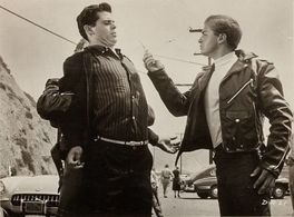 Gary Clarke and Bob Turnbull in Dragstrip Riot (1958)