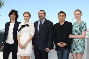 Cristian Mungiu, Adrian Titieni, Maria Dragus, Rares Andrici, and Mãlina Manovici at an event for Graduation (2016)