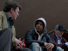 Jon Huertas, Seamus Dever, and Nathan Fillion in Castle (2009)