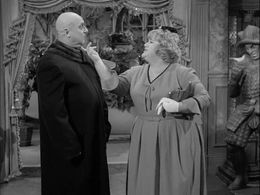 Jackie Coogan and Peggy Mondo in The Addams Family (1964)