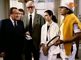 Michael Ande, Bernd Herzsprung, Mijou Kovacs, Siegfried Lowitz, and Richard Münch in The Old Fox (1977)