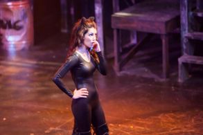 Victoria Truscott as Maureen in a stage production of RENT