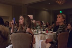 Taylor Records on her iPhone Her Dad's Acceptance Speech - TMA Heller Awards - September 19, 2013