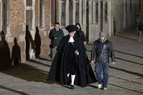 JOSE LUIS RODRIGUEZ, AGUSTIN ON LOCATION IN VENICE ITALY, FOR GABRIEL