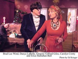 Carolyn Crotty starring in Villa Thrilla, a farce, at The Atwater Village Theatre