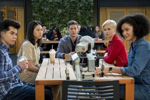 Ramona Young, Christina Kartchner, Martin Martinez, and Lee Rodriguez in Never Have I Ever (2020)