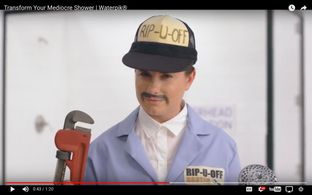 Playing an evil Plumber in a commercial for Waterpik - 2017