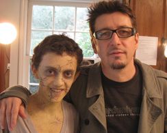 Director Scott Derrickson on set of Sinister