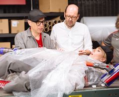 Directing Scarlett Johansson and Fred Armisen for The RED Charity