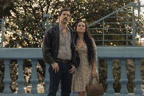 Luis Gerardo Méndez and Damayanti Quintanar in Narcos: Mexico: Boots on the Ground (2021)