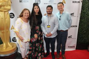 Gloria Sandoval, Patricia Olvera, Luis Quijano and Joaquin Huizar at an event for Caminante, Caminante: La Leyenda del H