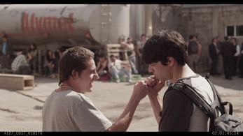 Diego Calva and Eduardo Eliseo Martinez in I Promise You Anarchy (2015)