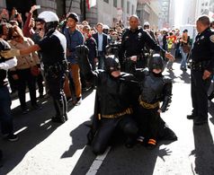 Eric Johnston and Miles Scott in Batkid Begins: The Wish Heard Around the World (2015)