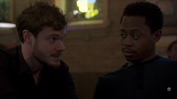 Daniel Kyri and Curtis Edward Jackson in Chicago Fire (2012)