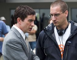 Matt Checkowski with Steve Coogan on the set of Lies & Alibis / The Alibi.