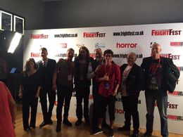 Robert Lowe, Leslie Mills, Jack Brett Anderson, Tony Fadil, Nalân Burgess, Dean Maskell, and Pierse Stevens at an event 