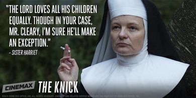 Jack Amiel and Cara Seymour in The Knick (2014)