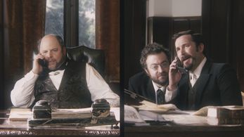 Noah Wyle, Jason Alexander, and Derek Waters in Drunk History (2013)