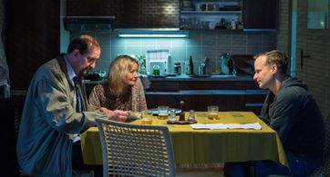 Vilma Cibulková, Jaromír Dulava, and Krystof Hádek in The Cage (2019)